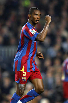 Samuel Etoo, Barcelona, jubel