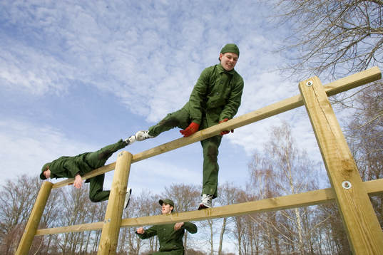 Fotboll, IFK Hässleholm, militär teambuilding istället