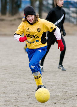 Fotboll, flickor, flick,  IFK Hässleholm - Hanaskog