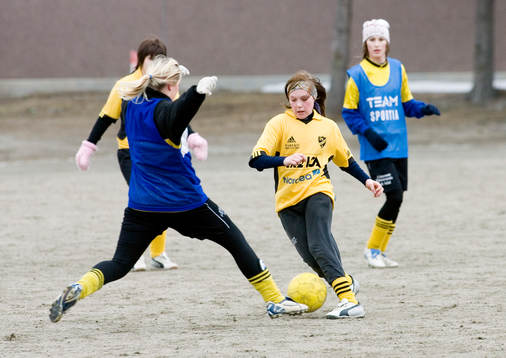 Fotboll, flickor, flick,  IFK Hässleholm - Hanaskog