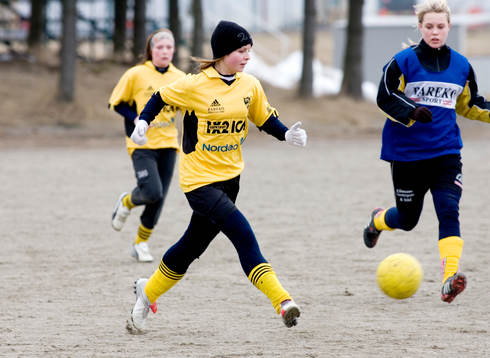 Fotboll, flickor, flick,  IFK Hässleholm - Hanaskog