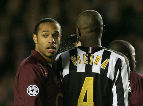 Thierry Henry, Arsenal och Patrick Vieira, Juventus