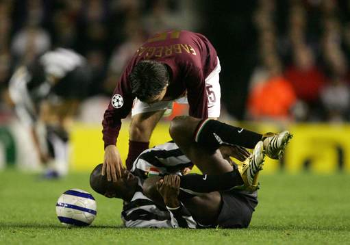 Cesc Fabregas, Arsenal och Patrick Vieira, Juventus