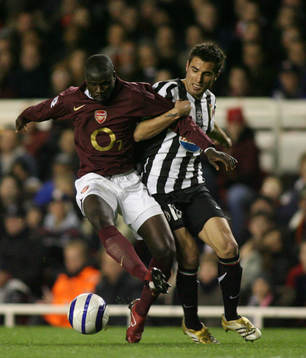 Emmanuel Eboue, Arsenal och Adrian Mutu, Juventus