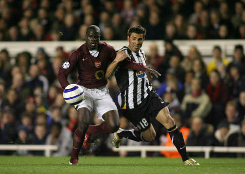 Emmanuel Eboue, Arsenal och Adrian Mutu, Juventus