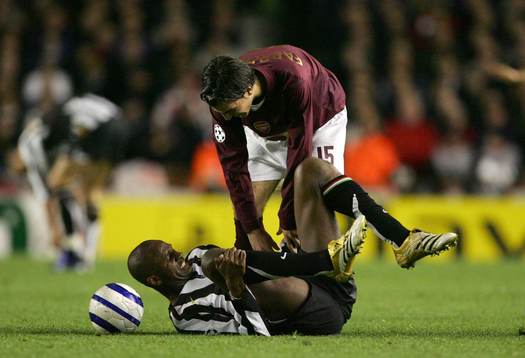 Cesc Fabregas, Arsenal och Patrick Vieira, Juventus