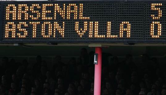 Fotboll, Premier League (Engelsk Liga), Arsenal v Aston