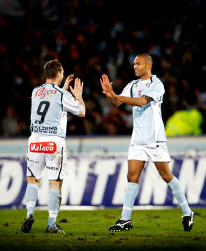 Afonso Alves och Niklas Skoog, jubel
