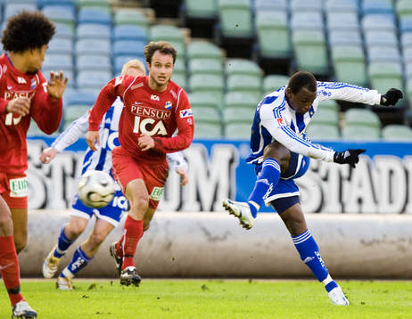 Ali Gerba, göteborg provar skottlyckan