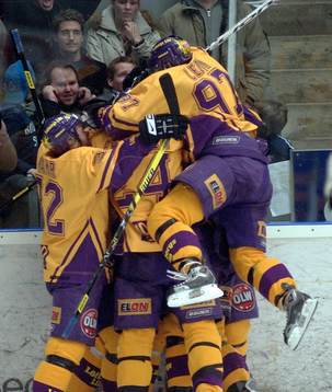 Ishockey, SM-Slutspel, Semifinal, Färjestad. jubel