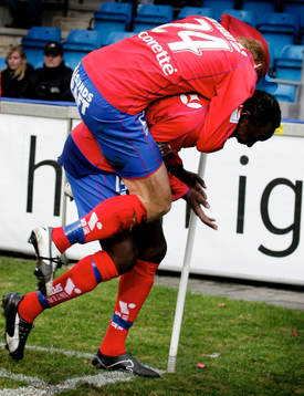 Olivier Karekezi och Gustaf Andersson, Helsingborg firar