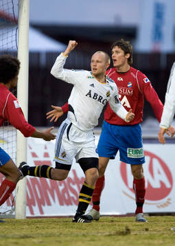 Nicklas Carlsson, AIK, jubel