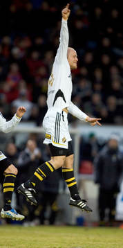 Nicklas Carlsson, AIK, jubel