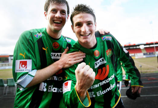 James Keene med Jóhann Birki Gudmundsson