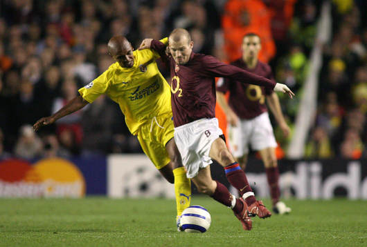 Fotboll, UEFA Champions League, Semifinal, Arsenal -