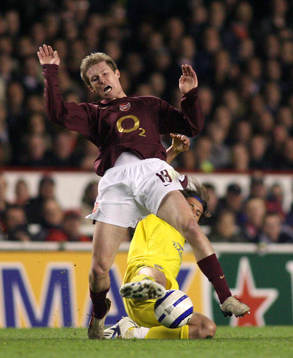 Fotboll, UEFA Champions League, Semifinal, Arsenal -
