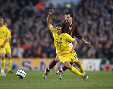 Fotboll, UEFA Champions League, Semifinal, Arsenal -