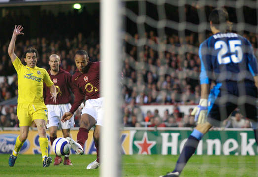 Fotboll, UEFA Champions League, Semifinal, Arsenal -