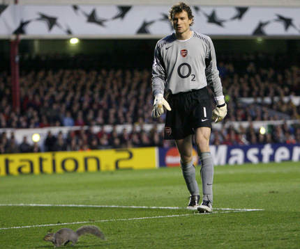 Fotboll, UEFA Champions League, Semifinal, Arsenal -