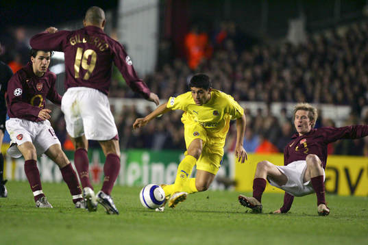 Fotboll, UEFA Champions League, Semifinal, Arsenal -