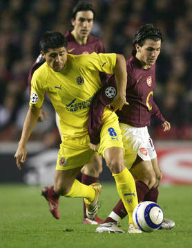 Fotboll, UEFA Champions League, Semifinal, Arsenal -