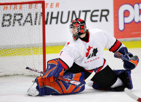 Jonathan Bernier, målvakt släpper in Rysslands första