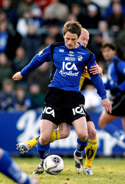 Fotboll. Allsvenskan. Halmstad - Elfsborg. Gunnar Heidar