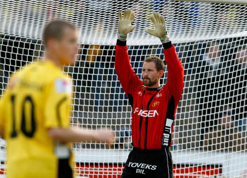 Fotboll. Allsvenskan. Halmstad - Elfsborg. Målvakt Johan
