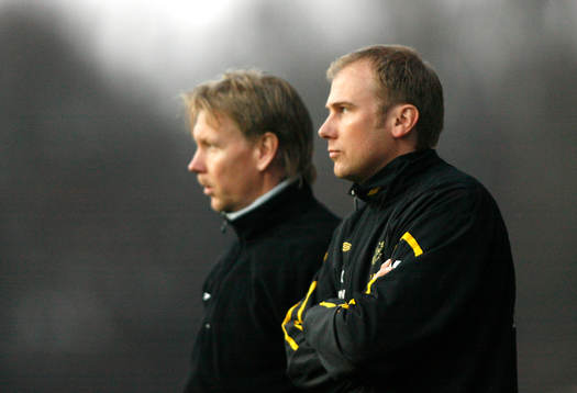 Fotboll. Allsvenskan. Halmstad - Elfsborg. Tränare Magnus