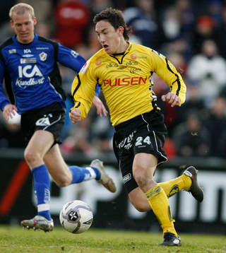 Fotboll. Allsvenskan. Halmstad - Elfsborg. Stefan Ishizaki