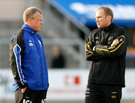 Fotboll. Allsvenskan. Halmstad - Elfsborg. Tränare Jan