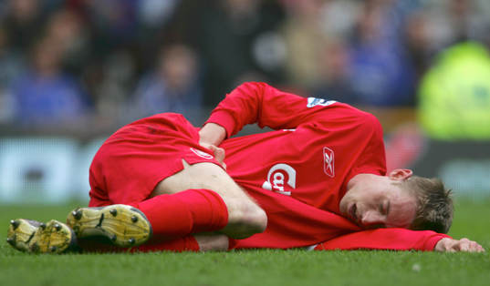 Peter Crouch, Liverpool, skada