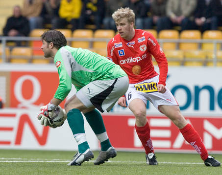 Petter Wastå, målvakt och Mikael Eklund, Kalmar