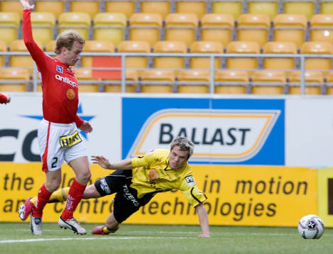 Niklas Kaldner, Kalmar och Joakim Sjöhage, Elfsborg.