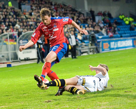 Erik Wahlstedt, Helsingborg. Tackling