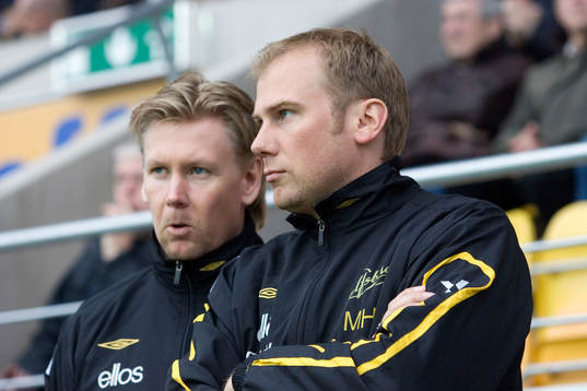 Peter Wettergren, assisterande tränare och Magnus Haglund,