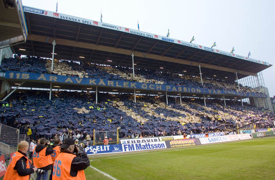 AIK klacken.  Läktare