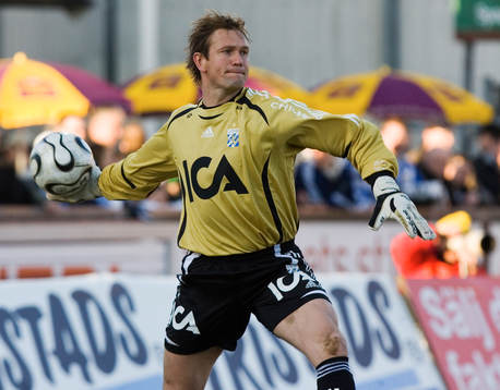 Bengt Andersson, målvakt. Inkast