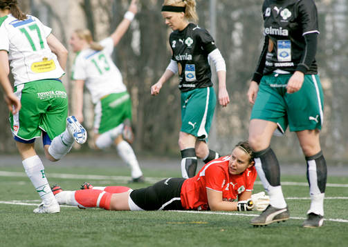 Carola Söberg, målvakt Mallbacken deppar