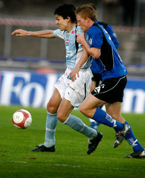 Jari Litmanen, Malmö och Peter Larsson, Halmstad