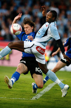 Edward Ofere, Malmö och Tomas Zvirgzdauskas, Halmstad