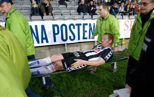 Jörgen Pettersson, Landskrona, skada,bår