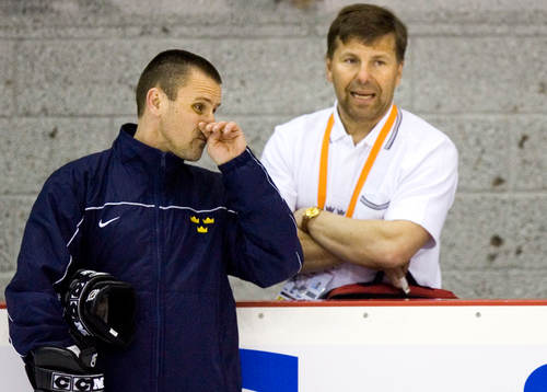 Tommy Samuelsson, Assisterande tränare och Mats Näslund,