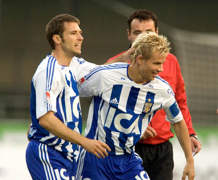 Stefan Selakovic och Niclas Alexandersson, Göteborg, jubel