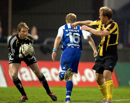 Bengt Andersson, målvakt och Hans Berggren, Häcken
