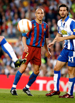 Henrik Larsson, Barcelona, i sin sista match på Nou Camp
