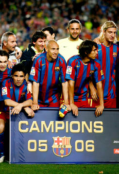 Henrik Larsson, Barcelona, ligamästare säsongen 05/06,