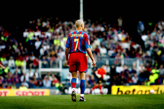 Henrik Larsson, Barcelona, sista hemmamatch på Nou Camp