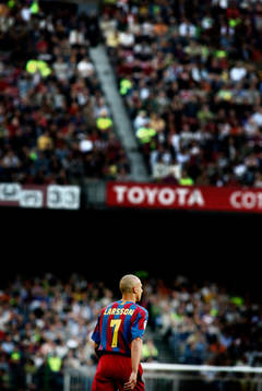 Henrik Larsson, Barcelona, sista hemmamatch på Nou Camp