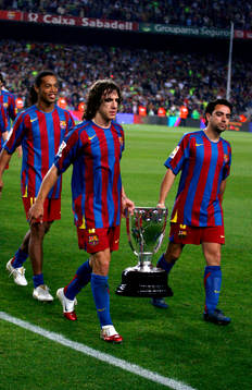 Fotboll, Spansk liga, Barcelona, ligamästare säsongen